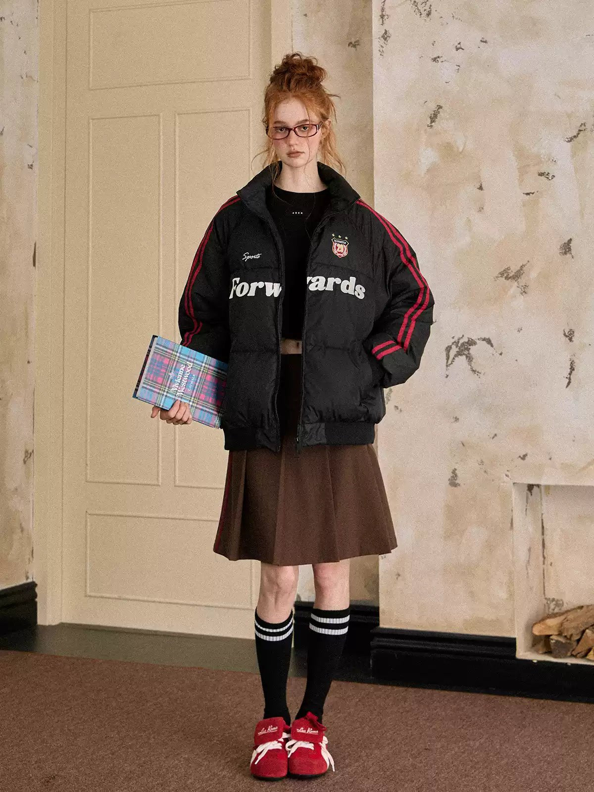 Vintage Stripe Sleeve Puffer Jacket - COPPING THREADS - CATTEE