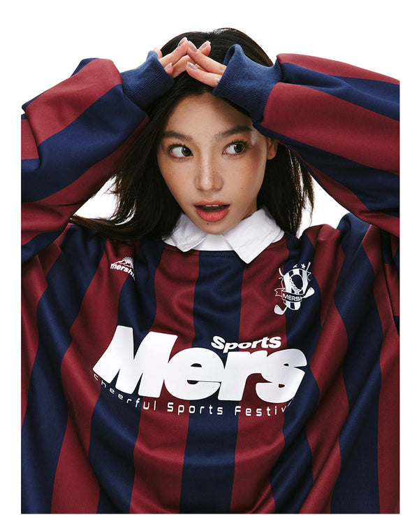 Vintage Stripe Sports Jersey Long Sleeve Sweatshirt - COPPING THREADS - CT Select