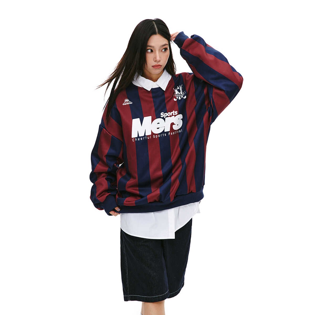 Vintage Stripe Sports Jersey Long Sleeve Sweatshirt - COPPING THREADS - CT Select