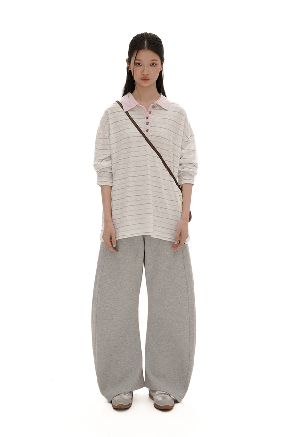 Vintage Striped Loose - Fit Long Sleeve Tee - COPPING THREADS - MOROMORO