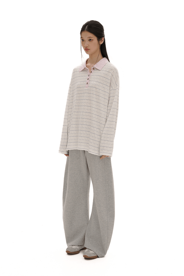Vintage Striped Loose - Fit Long Sleeve Tee - COPPING THREADS - MOROMORO