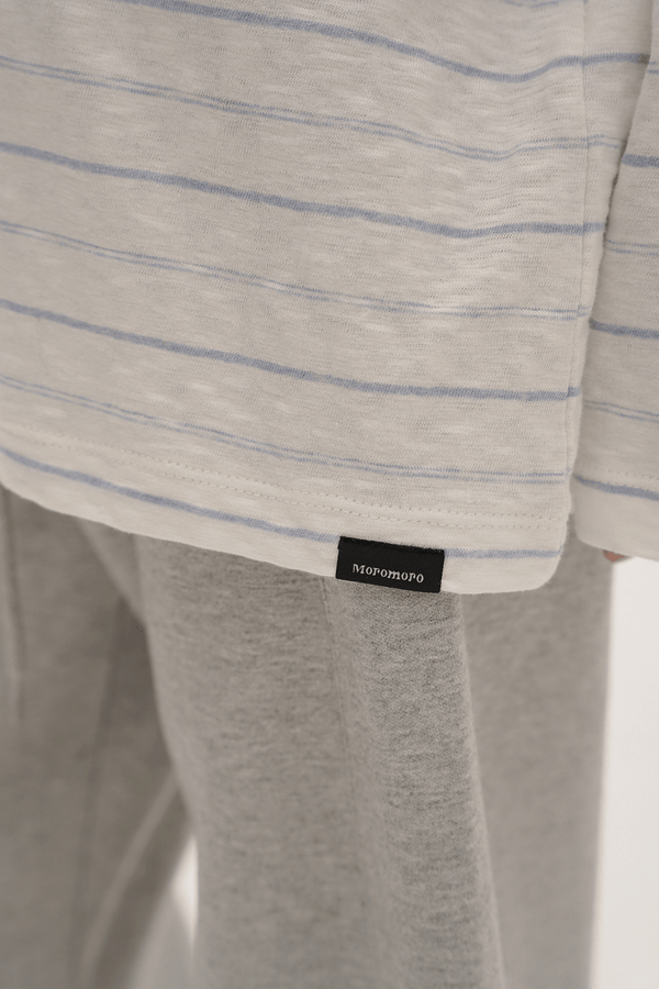 Vintage Striped Loose - Fit Long Sleeve Tee - COPPING THREADS - MOROMORO