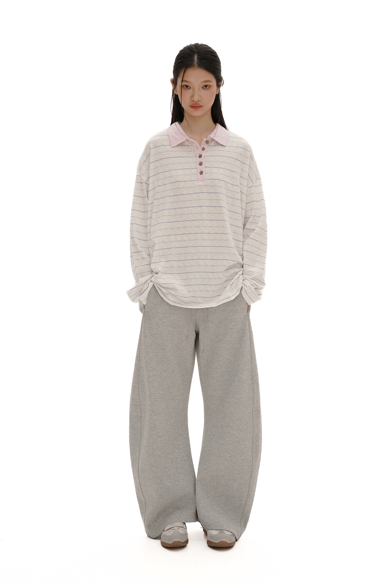 Vintage Striped Loose - Fit Long Sleeve Tee - COPPING THREADS - MOROMORO