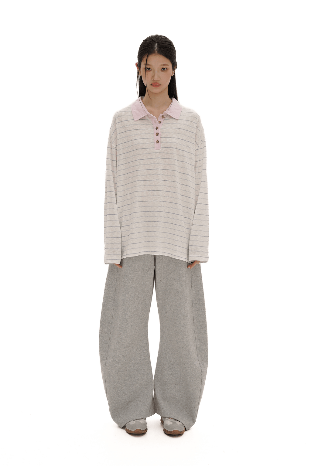 Vintage Striped Loose - Fit Long Sleeve Tee - COPPING THREADS - MOROMORO