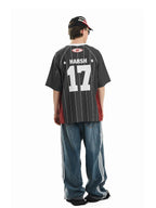Vintage Striped Patchwork Raglan Jersey Tee - COPPING THREADS - Harsh and Cruel