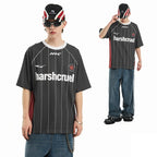 Vintage Striped Patchwork Raglan Jersey Tee - COPPING THREADS - Harsh and Cruel