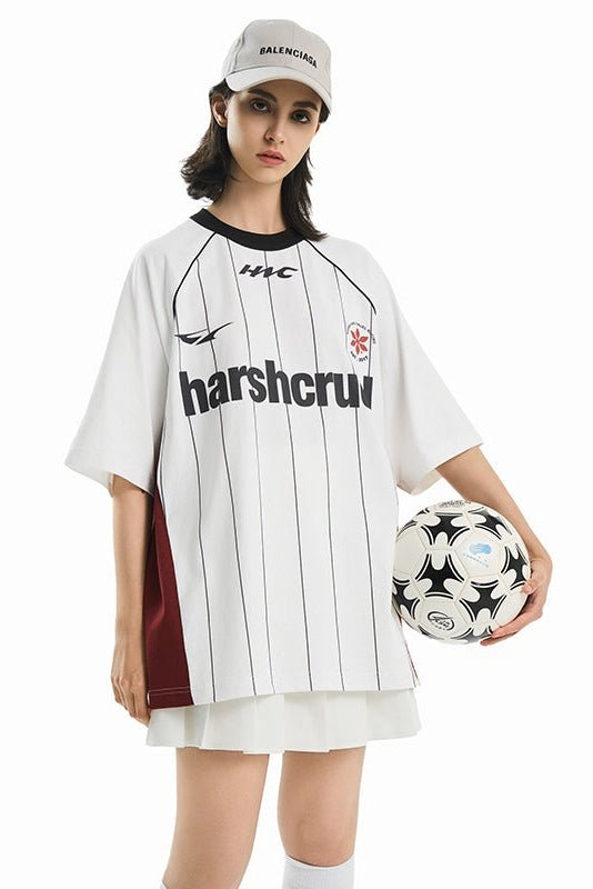 Vintage Striped Patchwork Raglan Jersey Tee - COPPING THREADS - Harsh and Cruel