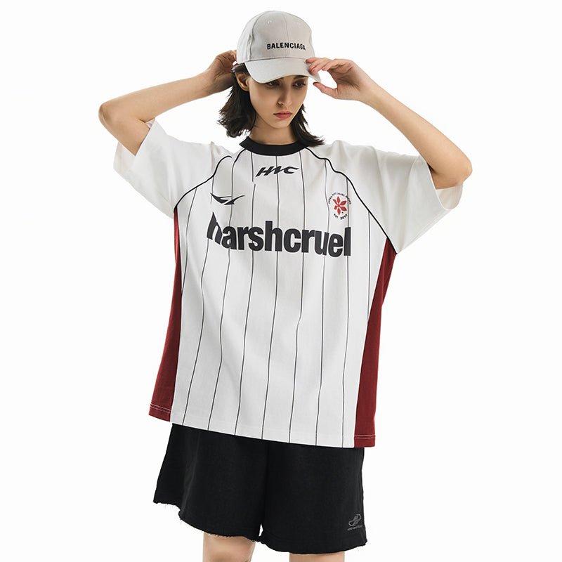 Vintage Striped Patchwork Raglan Jersey Tee - COPPING THREADS - Harsh and Cruel