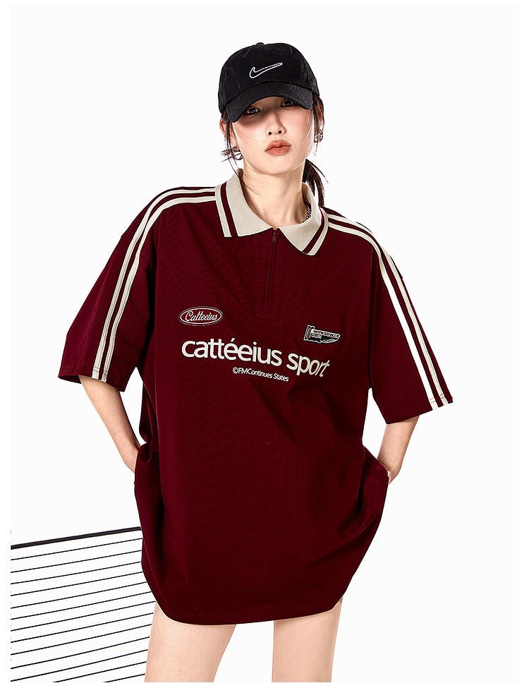 Vintage Striped Polo Collar Tee - COPPING THREADS - CATTEE