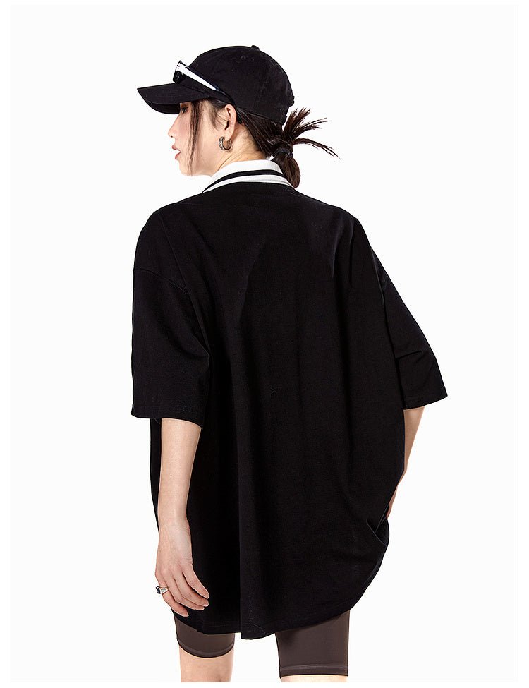 Vintage Striped Polo Collar Tee - COPPING THREADS - CATTEE