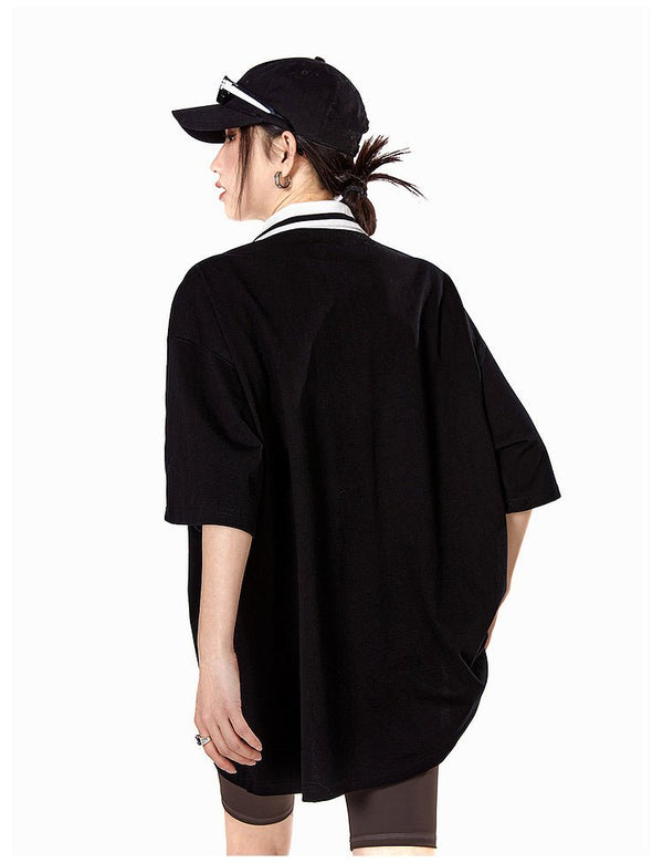 Vintage Striped Polo Collar Tee - COPPING THREADS - CATTEE