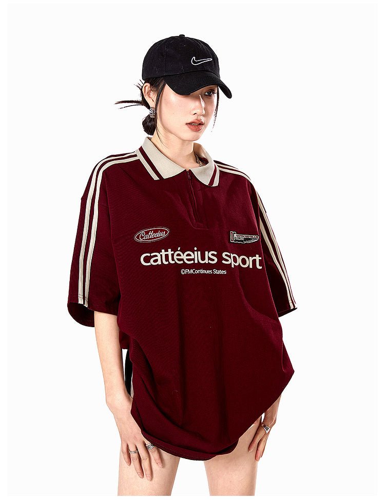 Vintage Striped Polo Collar Tee - COPPING THREADS - CATTEE