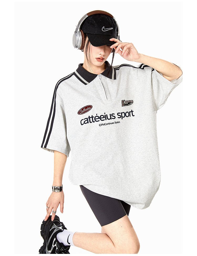 Vintage Striped Polo Collar Tee - COPPING THREADS - CATTEE