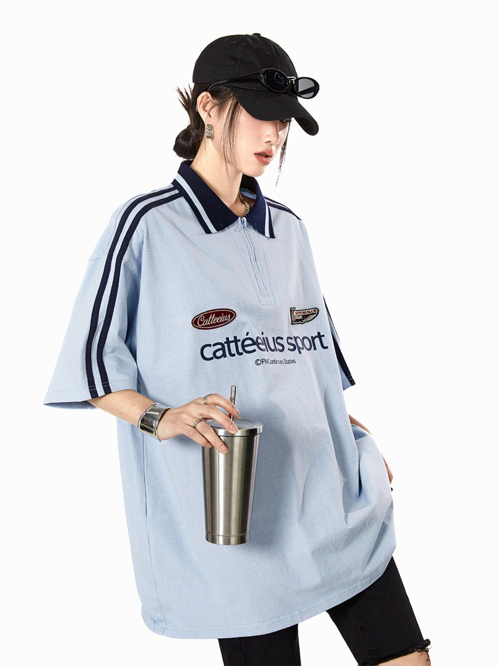 Vintage Striped Polo Collar Tee - COPPING THREADS - CATTEE