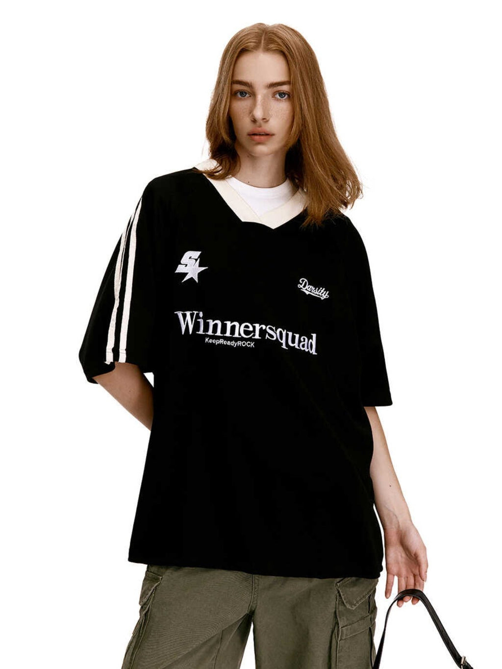 Vintage Striped Sleeve Blokette Jersey Tee - COPPING THREADS - CHICISLAND