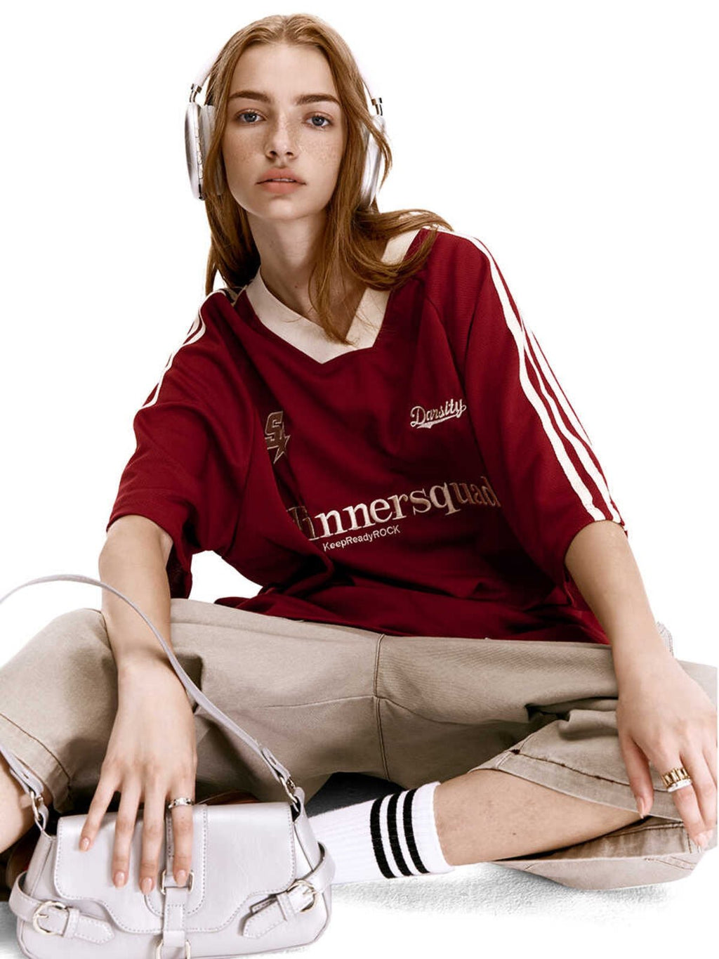 Vintage Striped Sleeve Blokette Jersey Tee - COPPING THREADS - CHICISLAND