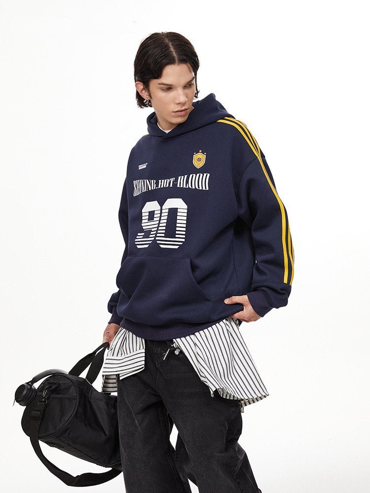 Vintage Striped Sleeve Jersey Hoodie - COPPING THREADS - CHICISLAND