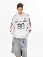 Vintage Striped Sleeve Jersey Hoodie - COPPING THREADS - CHICISLAND