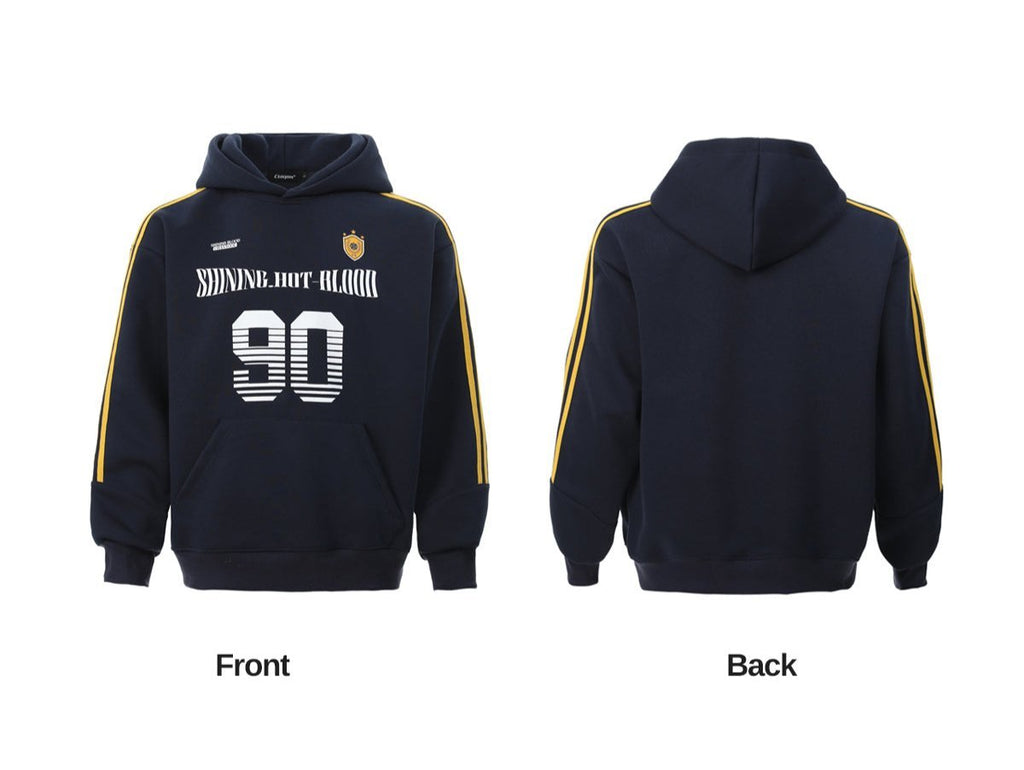 Vintage Striped Sleeve Jersey Hoodie - COPPING THREADS - CHICISLAND