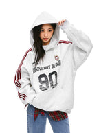 Vintage Striped Sleeve Jersey Hoodie - COPPING THREADS - CHICISLAND