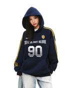 Vintage Striped Sleeve Jersey Hoodie - COPPING THREADS - CHICISLAND