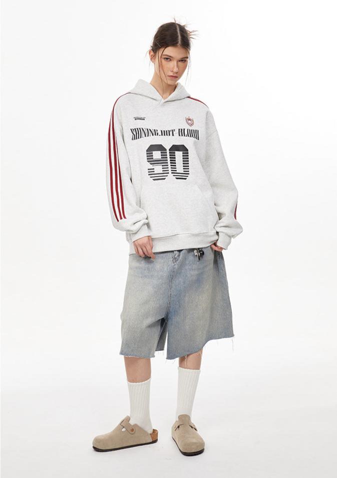 Vintage Striped Sleeve Jersey Hoodie - COPPING THREADS - CHICISLAND