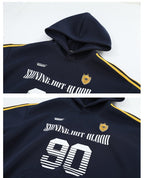 Vintage Striped Sleeve Jersey Hoodie - COPPING THREADS - CHICISLAND