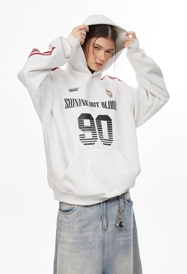 Vintage Striped Sleeve Jersey Hoodie - COPPING THREADS - CHICISLAND