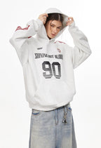 Vintage Striped Sleeve Jersey Hoodie - COPPING THREADS - CHICISLAND