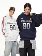 Vintage Striped Sleeve Jersey Hoodie - COPPING THREADS - CHICISLAND