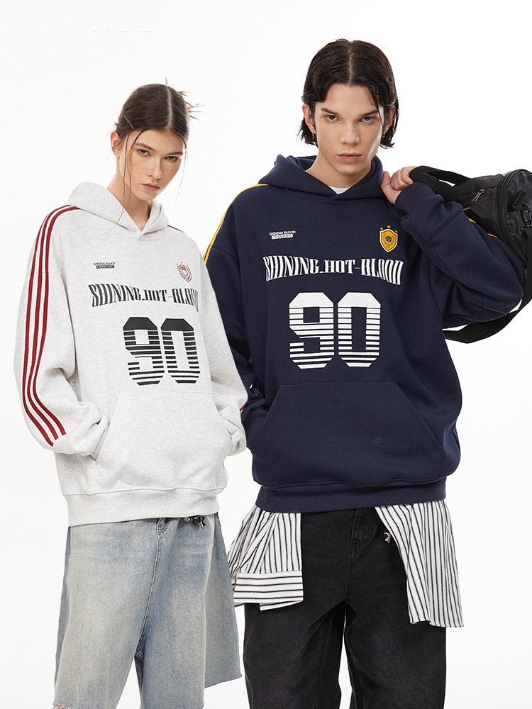 Vintage Striped Sleeve Jersey Hoodie - COPPING THREADS - CHICISLAND