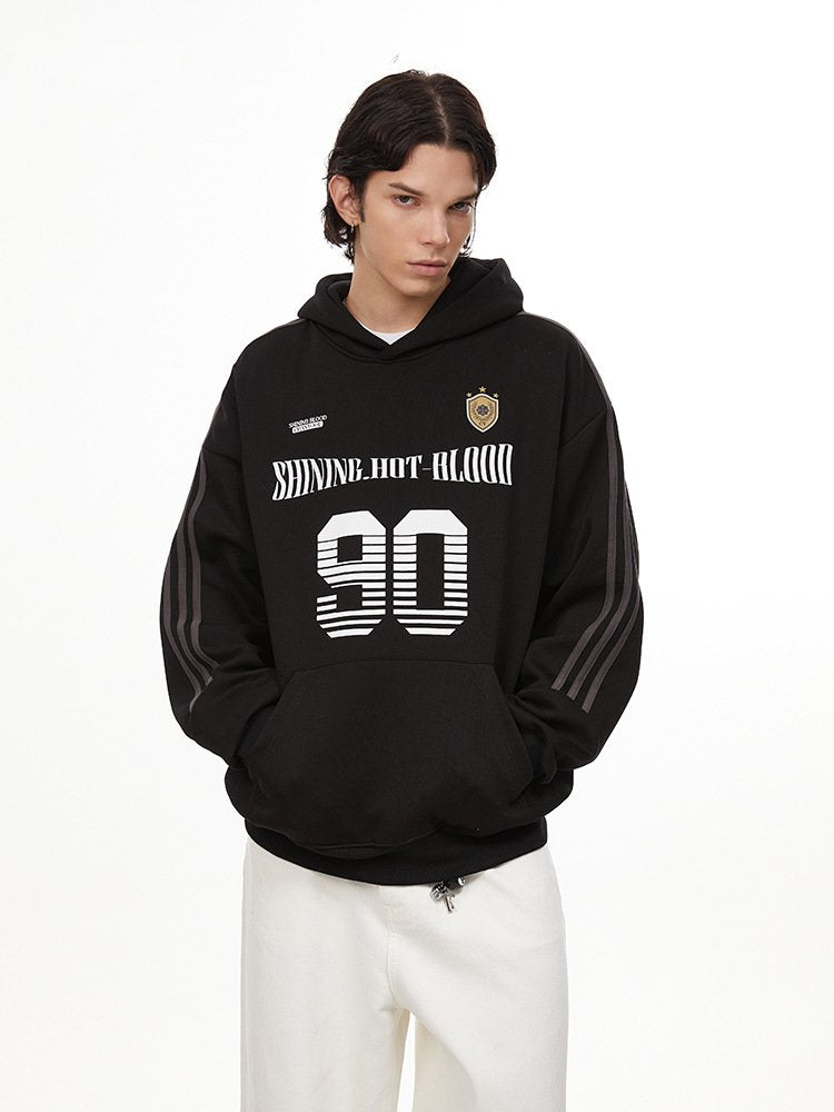 Vintage Striped Sleeve Jersey Hoodie - COPPING THREADS - CHICISLAND