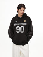 Vintage Striped Sleeve Jersey Hoodie - COPPING THREADS - CHICISLAND