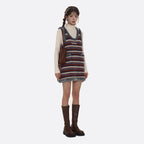 Vintage Striped Sleeveless Midi Dress - COPPING THREADS - MOROMORO