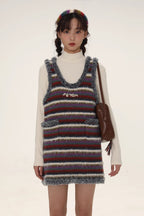 Vintage Striped Sleeveless Midi Dress - COPPING THREADS - MOROMORO