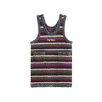 Vintage Striped Sleeveless Midi Dress - COPPING THREADS - MOROMORO