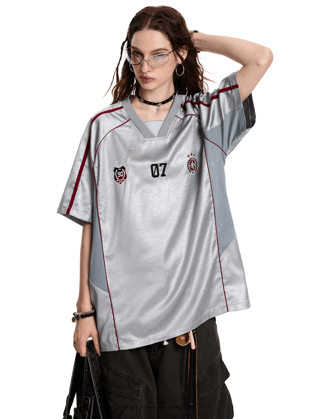 Vintage Textured Athletic Jersey Tee Main Image