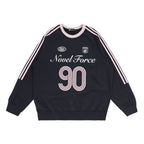 Vintage Three - Stripe Letter Print Jersey Sweatshirt - COPPING THREADS - CHICISLAND