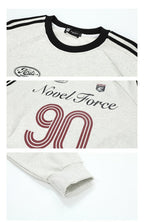 Vintage Three - Stripe Letter Print Jersey Sweatshirt - COPPING THREADS - CHICISLAND