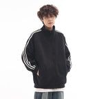 Vintage Three - Stripes Zip - Up Sweatshirt Jacket - COPPING THREADS - CATTEE