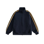 Vintage Three - Stripes Zip - Up Sweatshirt Jacket - COPPING THREADS - CATTEE
