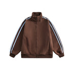 Vintage Three - Stripes Zip - Up Sweatshirt Jacket - COPPING THREADS - CATTEE