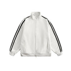 Vintage Three - Stripes Zip - Up Sweatshirt Jacket - COPPING THREADS - CATTEE