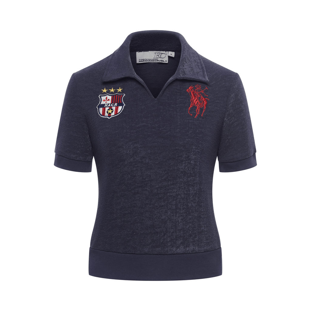 Vintage Towel - Texture Jersey Polo Shirt - COPPING THREADS - Harsh and Cruel