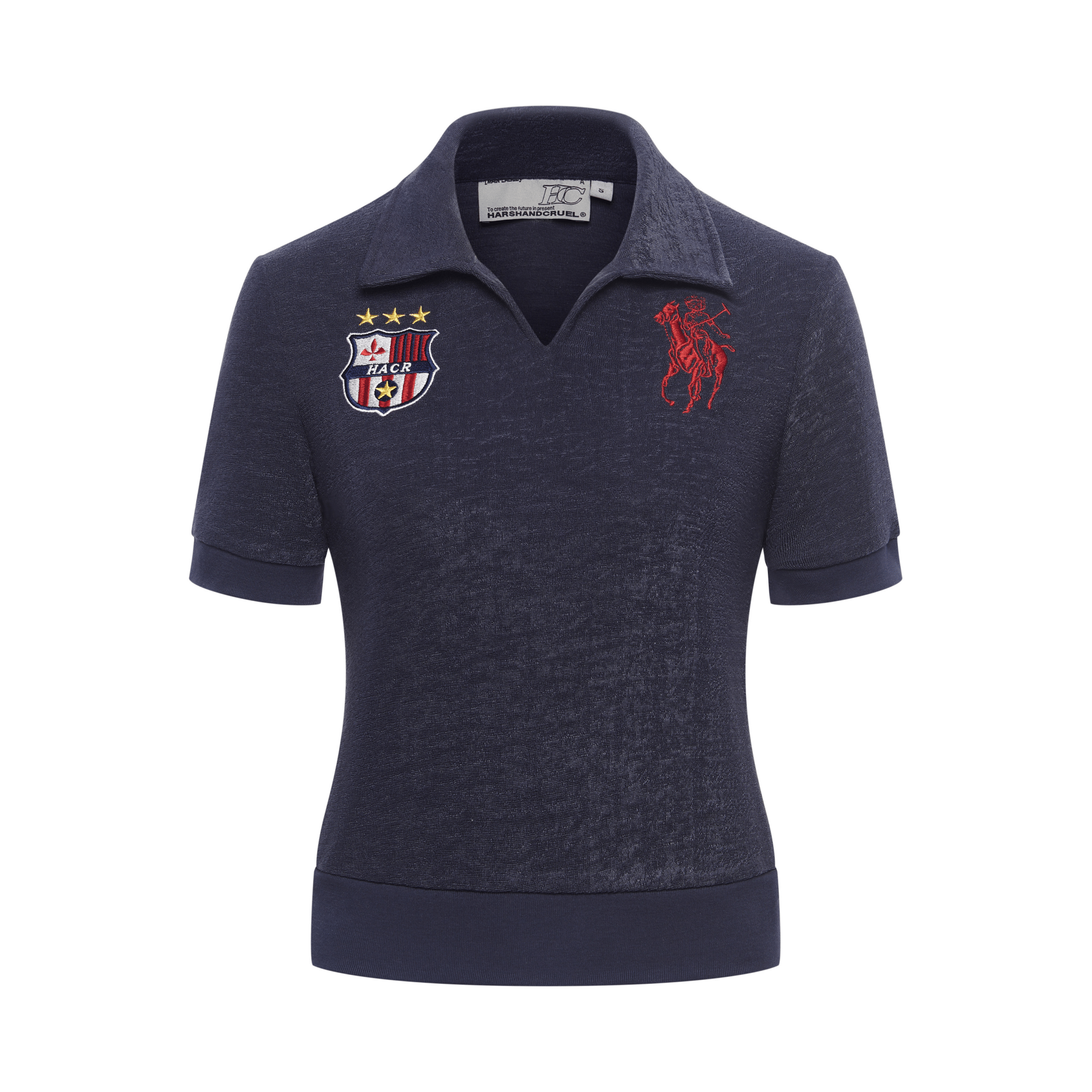 Vintage Towel - Texture Jersey Polo Shirt - COPPING THREADS - Harsh and Cruel