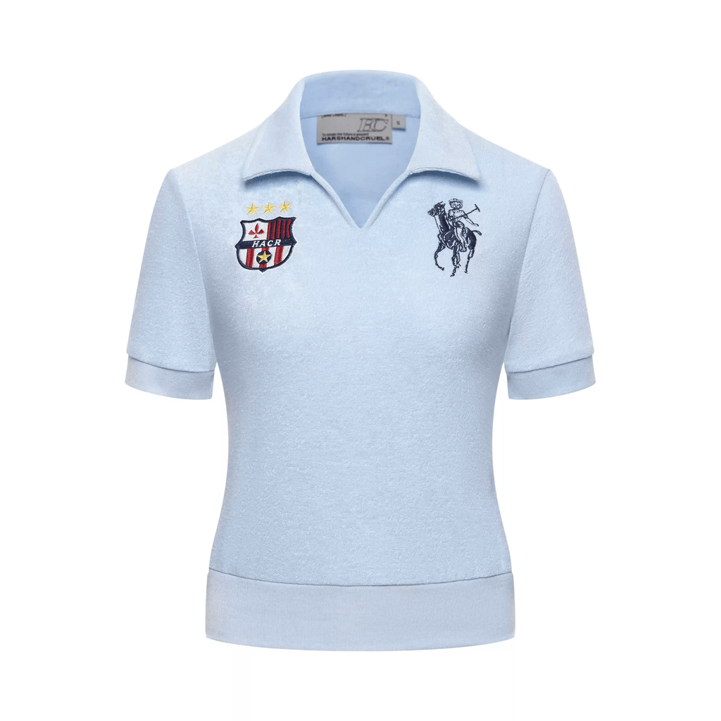 Vintage Towel - Texture Jersey Polo Shirt - COPPING THREADS - Harsh and Cruel