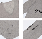 Vintage V - Neck Long Sleeve Graphic Tee - COPPING THREADS - Yokuku