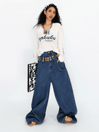 Vintage V - Neck Long Sleeve Graphic Tee - COPPING THREADS - Yokuku