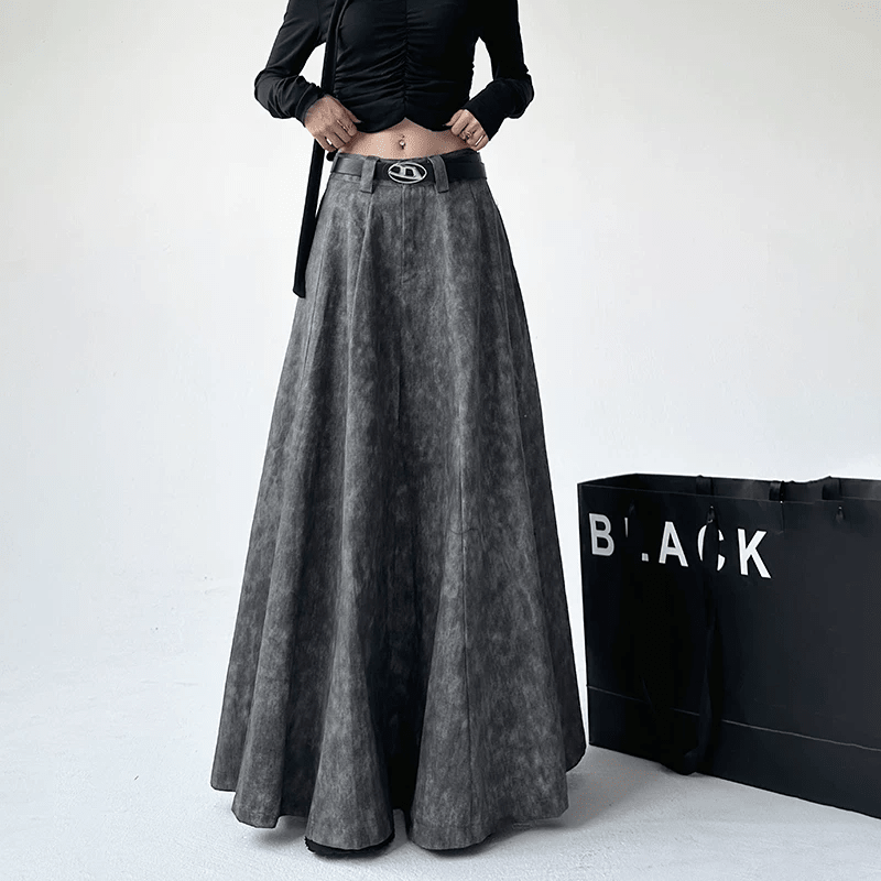 Vintage Wash A-Line Maxi Skirt - CT23625 - COPPING THREADS - CT Select