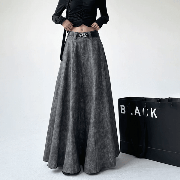Vintage Wash A-Line Maxi Skirt - CT23625 - COPPING THREADS - CT Select